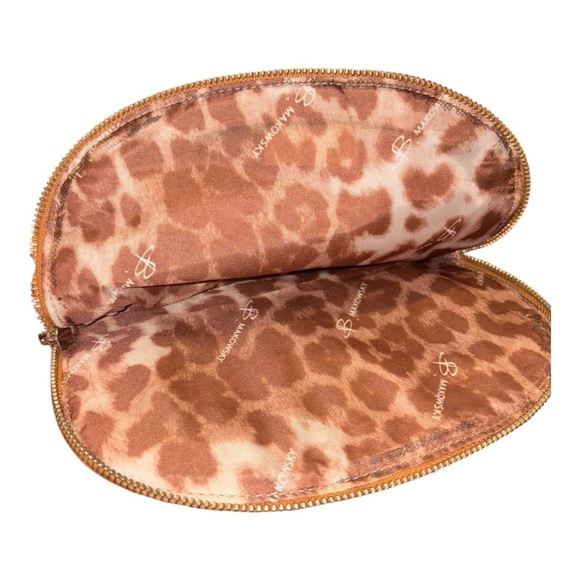 B Makowsky Tan Orange Leather Zip Flap Saddlebag Crossbody Silver hardware B11 - Picture 10 of 11